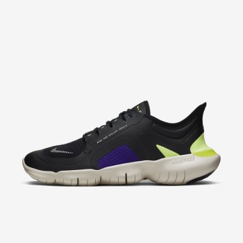 Nike Free RN 5.0 Shield - Férfi Futócipő - Fekete/Lila/Metal Titán